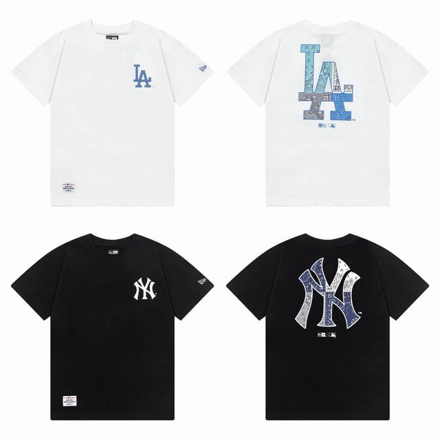 此款只代发，匿名 售后正常退 New Era联名Mlb｜今夏必入双城战袍！把潮流地图穿在身上 姐妹们！挖到宝了！！这组双城Cp短袖直接把我钱包掏空黑白双煞锁死今