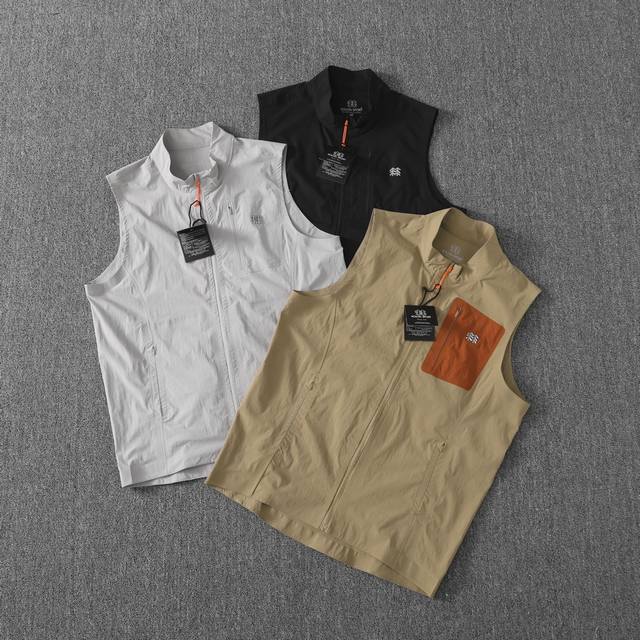 供 Kolon Sport 可隆25年夏款防晒立领马甲、锦氨面料微弹全压胶户外运动情侣马甲 全压胶 Kl+25夏款防晒立领马甲、锦氨面料微弹全压胶户外运动情侣马