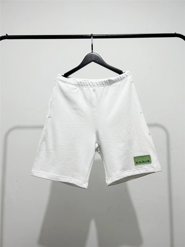 高版本，质量很好！白色库存 ：M5 L5 Xl5 Xxl5 ！ Kenzo高田贤三虎头家男款休闲短裤！最大可以穿到200斤！ 腰头包边包条，口袋都做了套结加固处