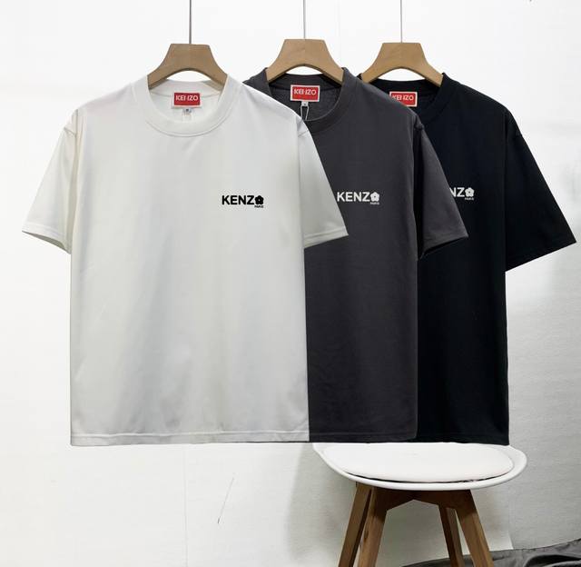 高品质 Kenzo 新款 柜子情侣款圆领短袖T恤，柜子同步 上身帅气时尚个性潮流长袖T恤！简单有个性，上身效果巨帅，打底外穿都很好看，颜色搭配也超赞的，特别定制