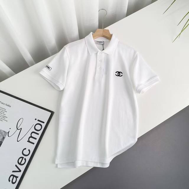Chanel 香奈儿夏季新款小标刺绣Logo情侣休闲Polo衫短袖T恤 专柜还原顶级复刻 款式非常不错，商务通勤，经典Polo翻领设计，最经典的一款常青小标设计