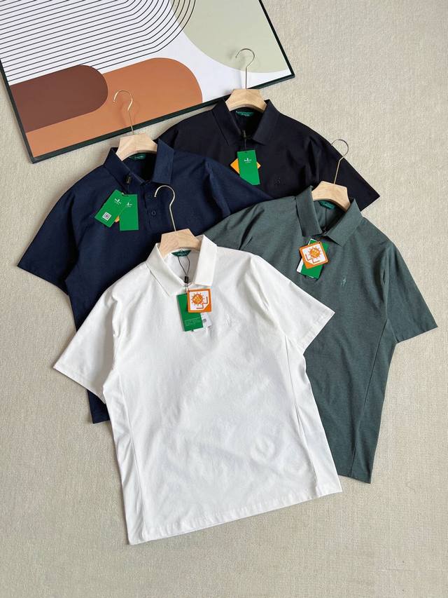 抗Uv防晒速干 比音勒芬高尔夫男士运动短袖Polo衫！ 精工细作，细节非常到位！领口 全门禁全无痕压胶工艺，纽扣刻字Logo，细节拉满，绝对的高端大气上档次，品