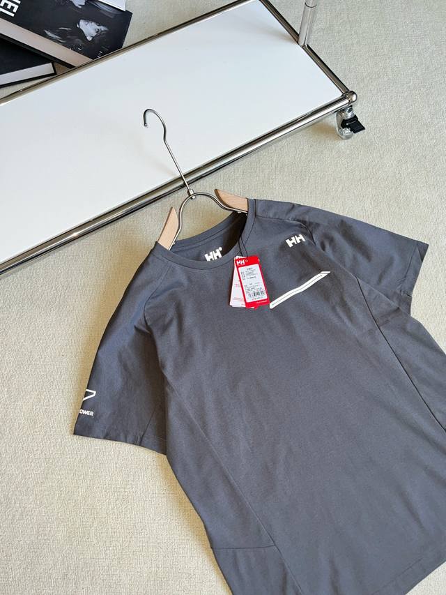 藏青3Xl无 Helly Hansen Hh海丽汉森 25夏新男款Hp防晒速干凉感透气立体版型圆领短袖T恤 顶级版本 随意对比专柜做工版型，混卖级别！ 秒杀任何