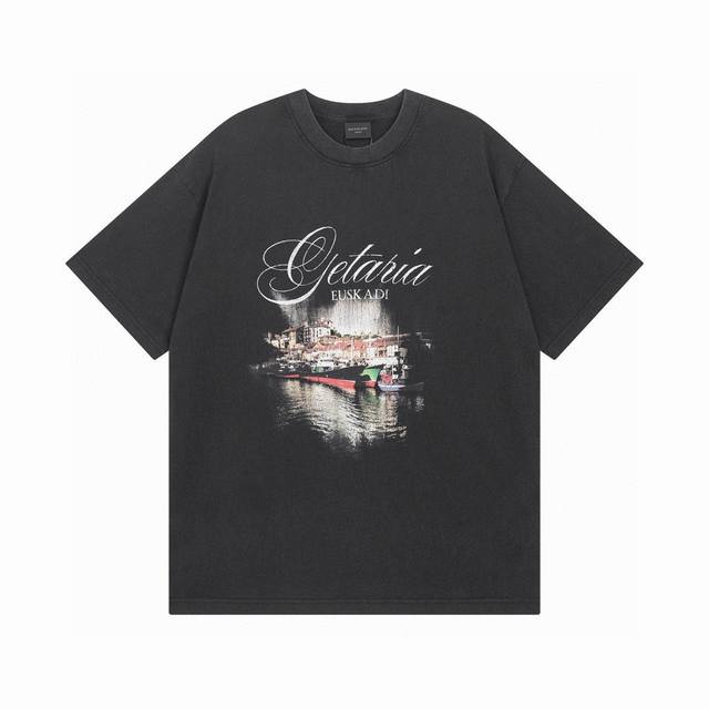 Balenciaga 巴黎世家2025 Ss 城市夜景直喷印花短袖T恤 本市场No.1的质量 真正天花板品质 全部原版开发注意细节图 避免被盗图商家混发 正确2