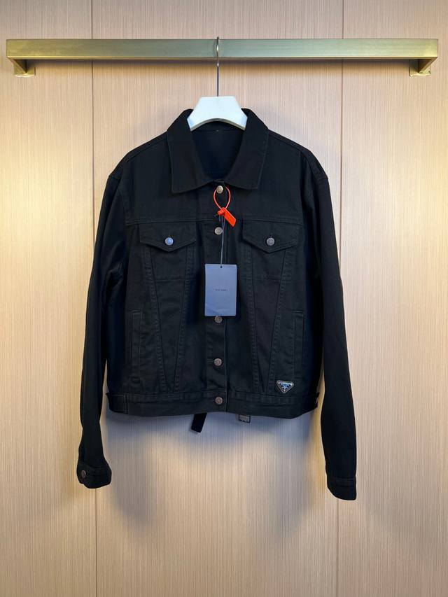 Prada普拉 25Ss新款 徽标牛仔夹克外套 尺寸：S-Xl