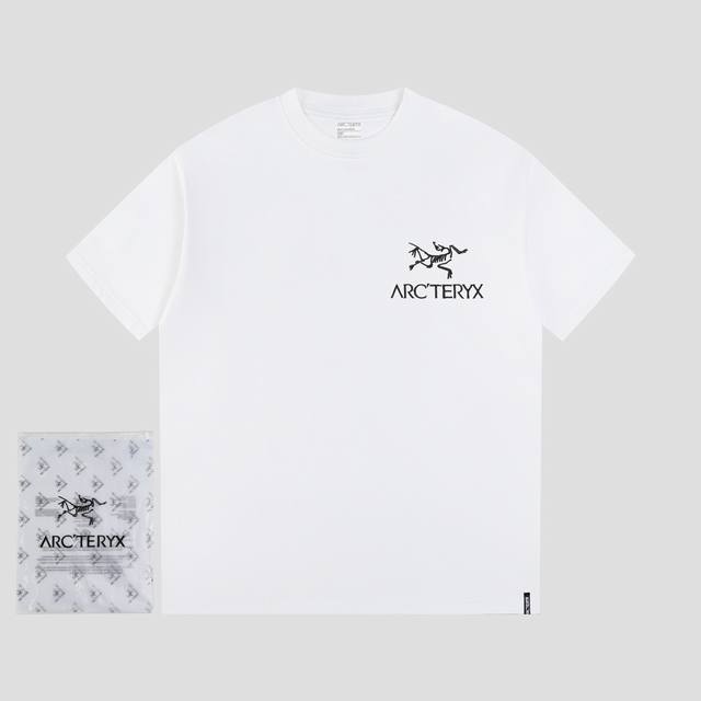 始祖鸟 Ayc Teryx F726-2 Fw短袖T恤 小鸟字母Logo刺绣 高端32S双纱280克面料 重磅面料 定制拉架罗纹同缸同染 三标齐全 男女同款 颜