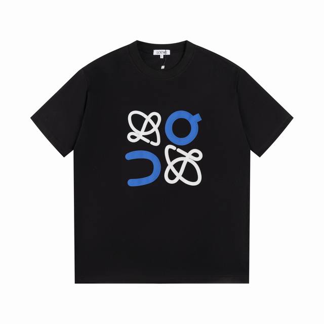 Loewe 罗意威25Ss新款 发泡字母短袖 高品质 面料- 采用270克双股精梳棉面料.索罗纳螺纹订织订染国标一级面料 辅料：官网原版三标Logo 尺码： X