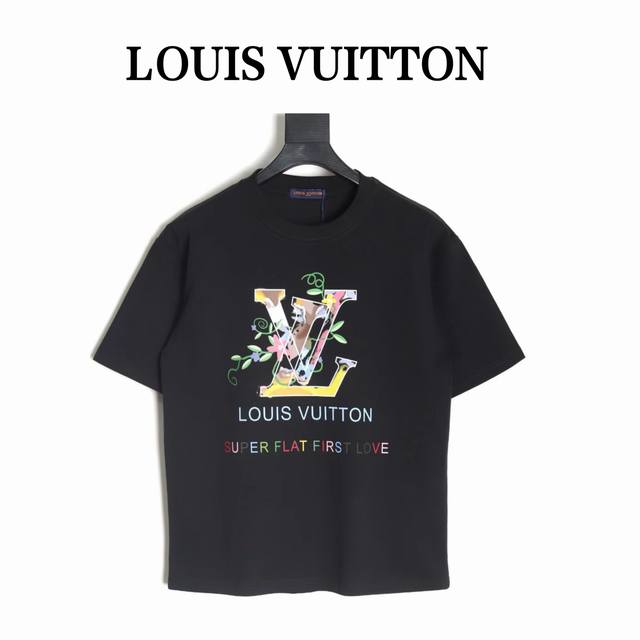 Louis Vuitton 路易威登 Lv 25Ss 花卉短袖T恤 面料采用定制240G 26支特滑双股精棉平纹高密无尘全棉布料。前幅高密度加厚，走线平整，代工