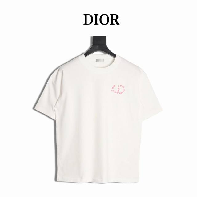 Dior 迪奥 25Ss 花卉短袖T恤 面料采用定制240G 26支特滑双股精棉平纹高密无尘全棉布料。前幅高密度加厚，走线平整，代工品质，全套定制辅料。 尺码：