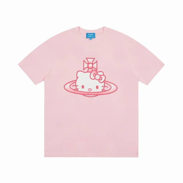 Vivi97# 独家爆款 Vivienne West Wood 西太后 薇薇安 三丽鸥联名Hellokitty 凯蒂猫印花短袖 简直不要太好看 对于十几岁来说有
