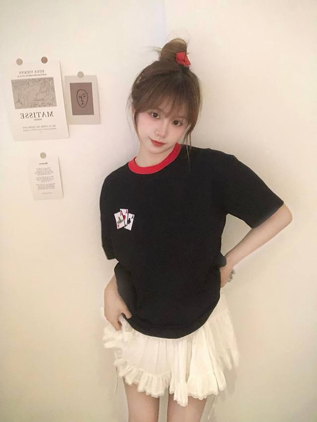 Vivi11# 独家款 Vivienne West Wood 西太后 薇薇安 土星扑克撞色短袖 年顶流爆款 无需多言 直接开细节 5210元Yb开模 正确锁边领