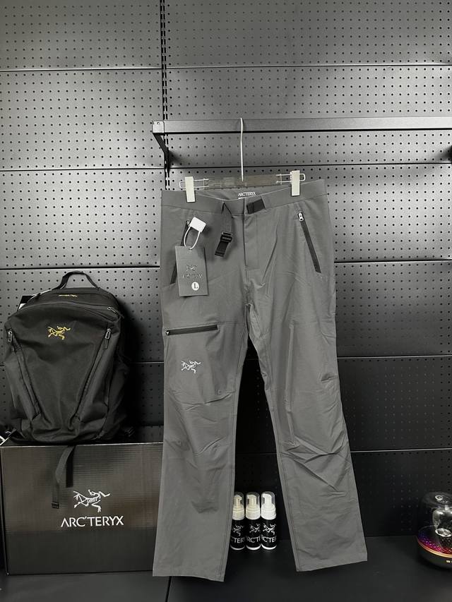 款号：Dj1320 顶级版本 Arcteryx Gamma Lt Pant软壳加绒刺绣冲锋裤 始祖鸟加厚秋冬速干长裤 始Z鸟男款轻便灵活快干立体剪裁徒步运动裤