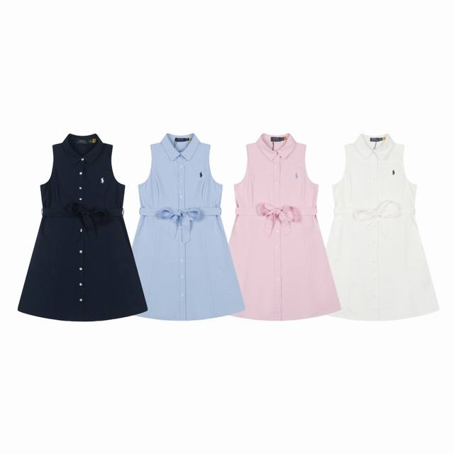 白底图 夏季热门 款号：25046# 颜色：藏蓝 浅蓝 浅粉 米白 尺码：S一Xl - Ralph Lauren 拉夫劳伦 2025Ss 夏季热门纯色系腰带设计