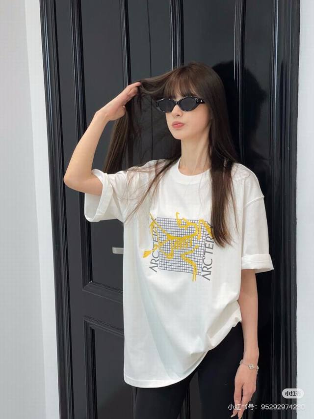 A312# Arc‘Teryx始祖鸟限定限量款男女短袖长袖全棉休闲T恤圆领宽松短袖 官网同步上新.超级火爆！Oversize版型.经过水洗达到260克重的重磅短