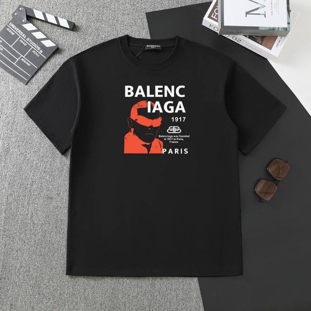 A309# Balenciaga巴黎世家印花短袖T恤 - 面料经过2次高温缩水固色 不变形不缩水不起球 -正确Os版型 不省面料 只做穿上有效果的高质量产品 最