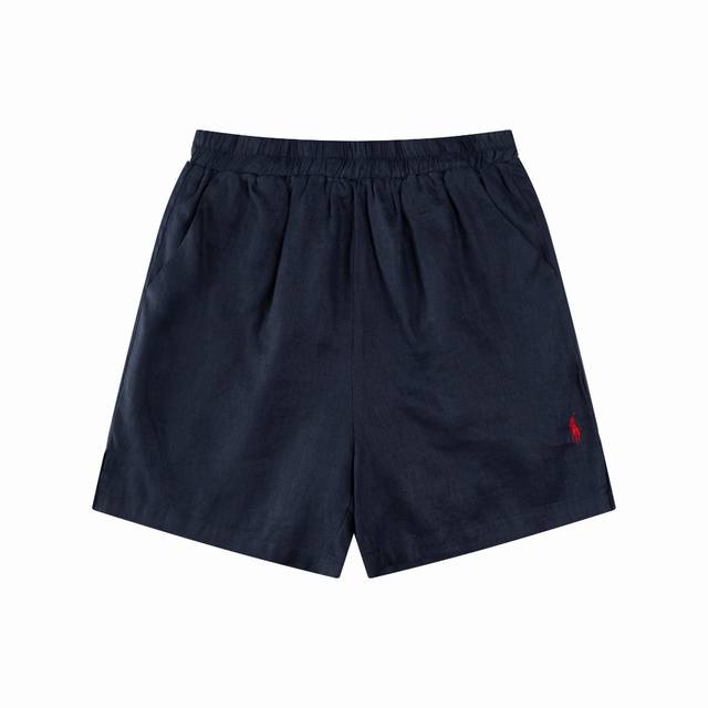R78 Ralph Lauren 拉夫劳伦 慵懒老钱风亚麻五分短裤 匠心还原 面部95%棉混纺竹节亚麻 内里同色系超柔尼丝弹 百分还原做工 短五分版型 里外双层