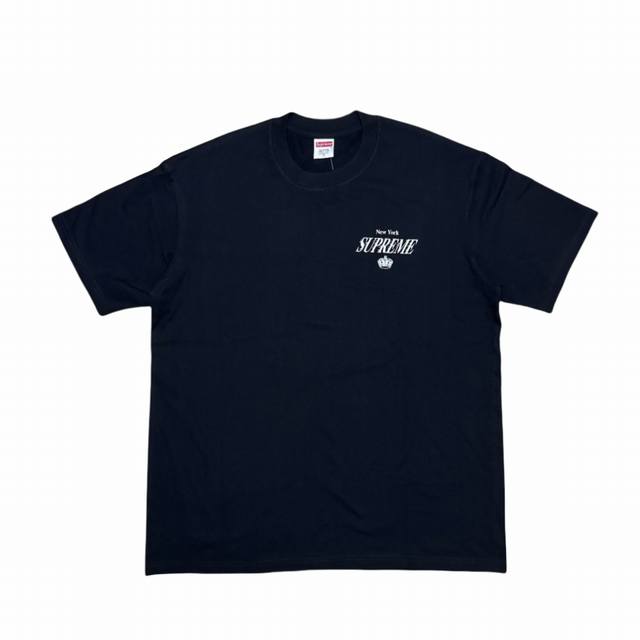 Su182# Supreme 印花图案圆领短袖T恤 男女同款 采用圆筒无缝工艺 原版工艺 衣服侧面没有缝合骨位 鉴定重点 面料：全都订织定染，260G克重，10