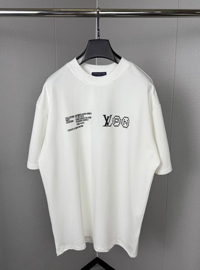 Lv × Nigo联名圆领半袖T恤 Remember The Future 25Fw 创意总监 Pharrell 与 Nigo的合作各种街头服饰被优雅地重新构想