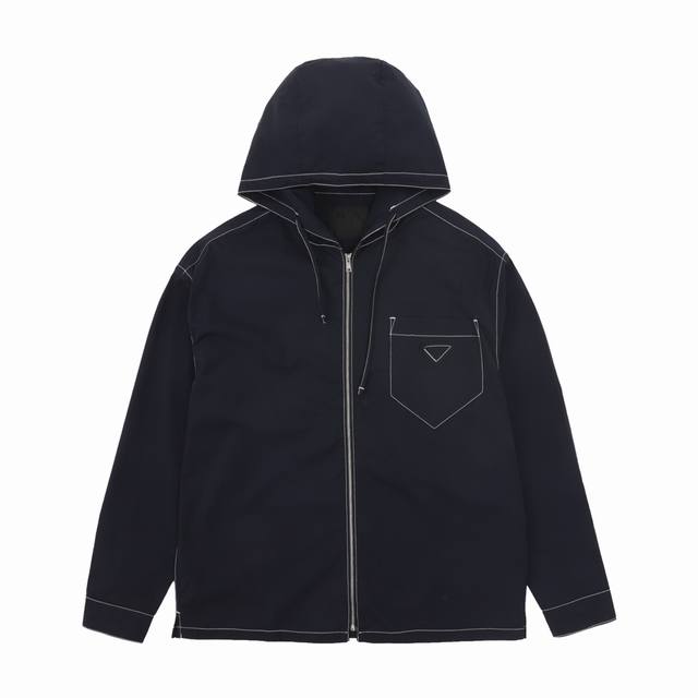Prada 普拉达 明线拉链外套 Size：S-Xl