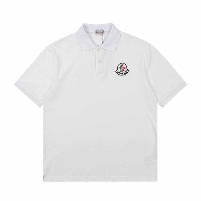 Moncler 蒙口 刺绣徽标短袖Polo衫 Size：S-Xl