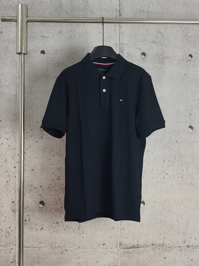 实拍品质 高版本 Tommy汤米小刺绣字母Polo衫短袖 高端品质 三标齐全，舒适透气，经典简约，精致时尚，细节呈现高端品质 颜色:黑色 白色 灰色 藏青色 绿