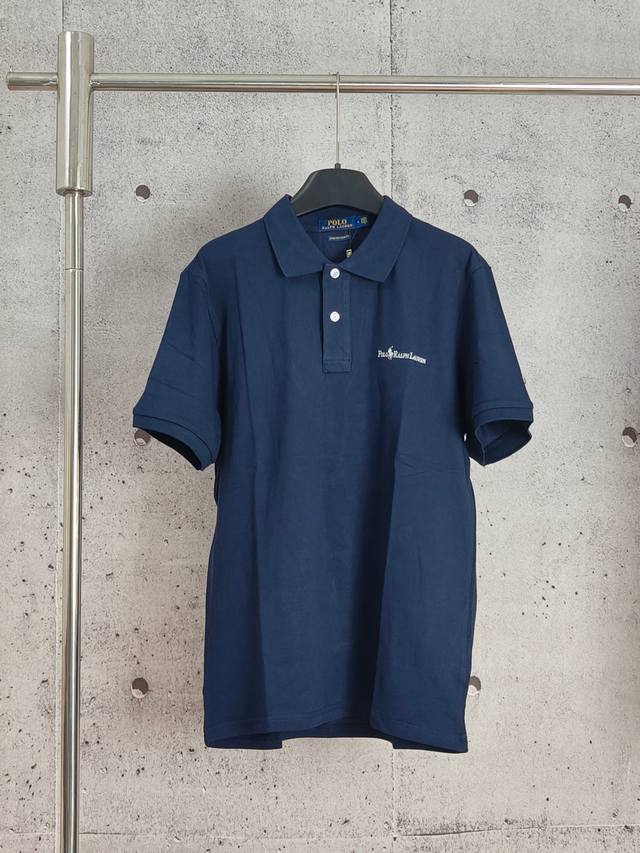 实拍品质 高版本 拉夫劳伦Rl小马经典刺绣Polo衫短袖 高端品质 三标齐全，舒适透气，经典简约，精致时尚，细节呈现高端品质 颜色:黑色 白色 藏青色 码数:M