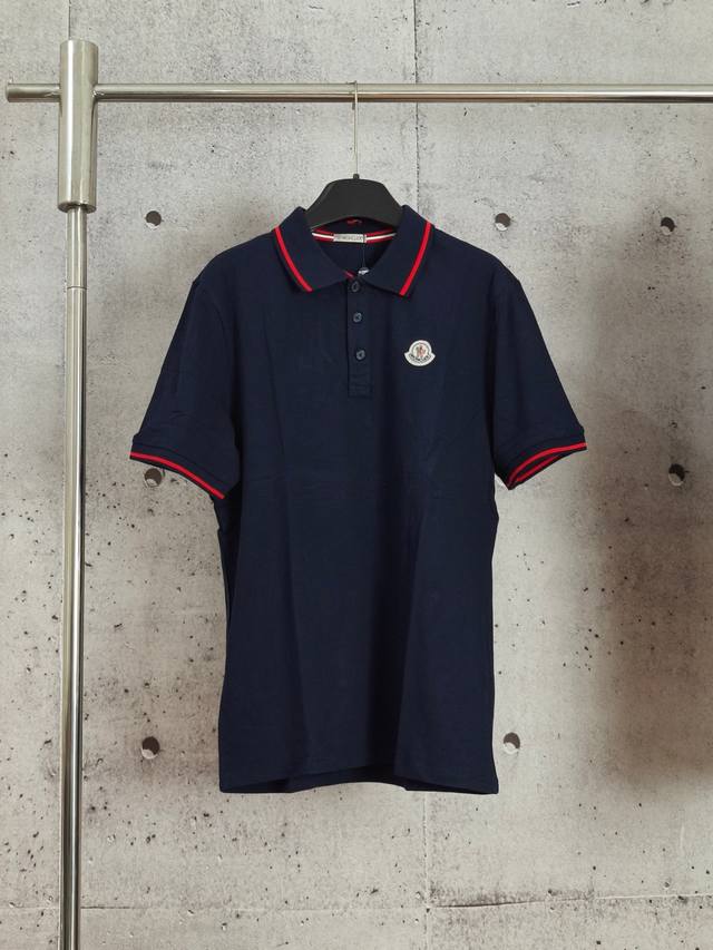 实拍品质 高版本 蒙口经典标志翻领Polo衫短袖 高端品质 三标齐全，舒适透气，经典简约，精致时尚，细节呈现高端品质 颜色:黑色 白色 藏青色 码数:M-Xxl