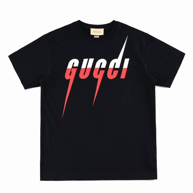 Gucci 古驰 新款闪电Logo拼色短袖 尺码：Xs-L