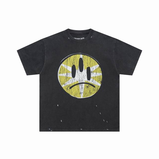 Ls109# Lost Shdws Frown T-Shirt 流行时尚学生风潮牌 Vintaget恤短袖 May The Light Ye Shine; Re