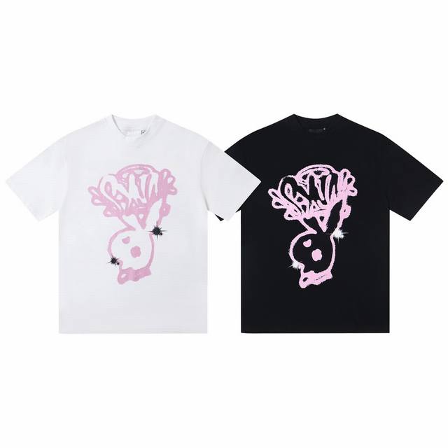 W03# 美潮Syna World高街宽松版字母印花 颜色： 黑色 白色 尺码：S M L Xl