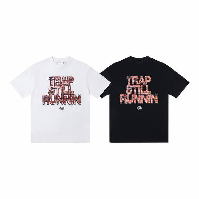 W06# 美潮Syna World高街宽松版字母印花 颜色： 黑色 白色 尺码：S M L Xl