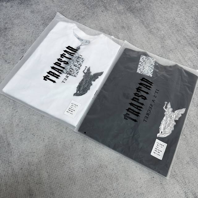T36# Trapstar美潮新款高街印花宽松T恤19 颜色: 黑色，白色 尺码:S,M,L,Xl 260纯棉爽滑双纱宽松版型