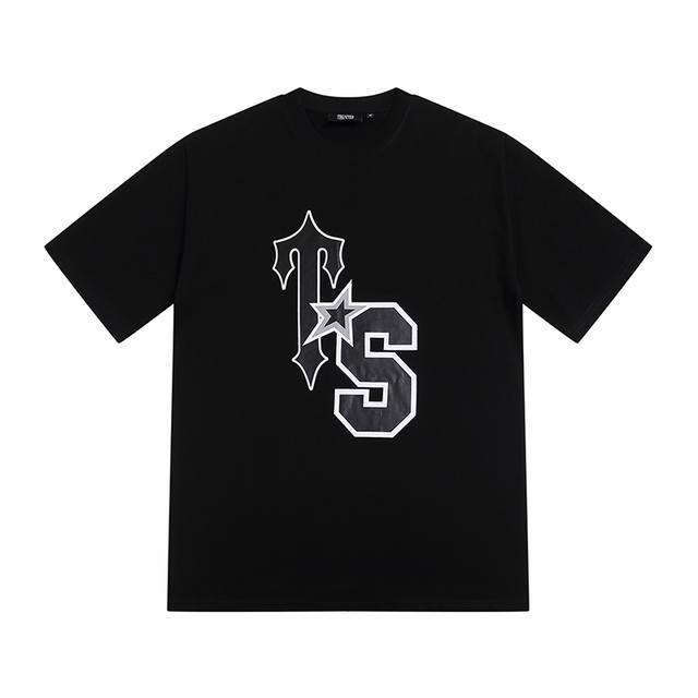 Yh615# Trapstar 280克重磅双纱纯棉宽松短袖T恤10 Size：S M L Xl Color: 黑色 白色