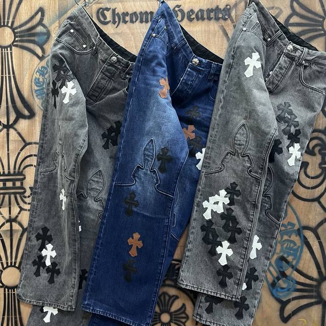 Chrome Hearts限定系列 新款城市限定牛仔裤 克罗心城市限定牛仔裤 Vintage Levis 美产501 505 517 底版Remake 李维斯美