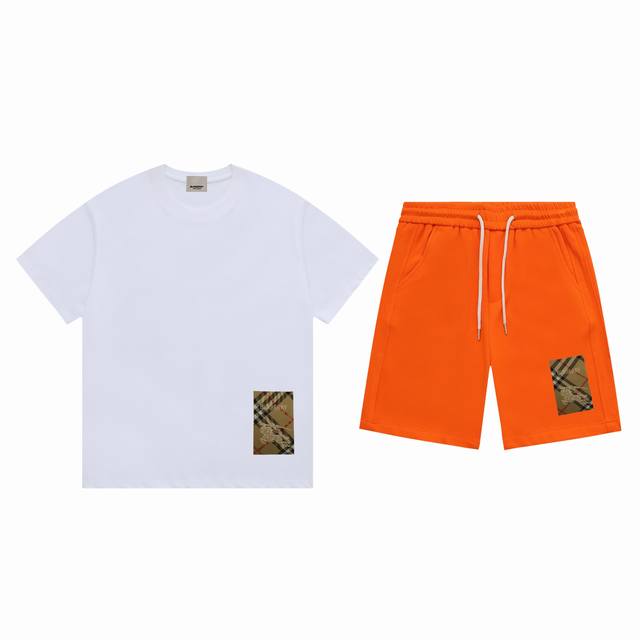 高品质套装 Burberry巴宝莉 2025新款夏季休闲套装，细节精致高级，高级感满满。定制高端液氨棉面料，上身挺括有型，舒适不紧绷。干净利落的剪裁都市风十足，