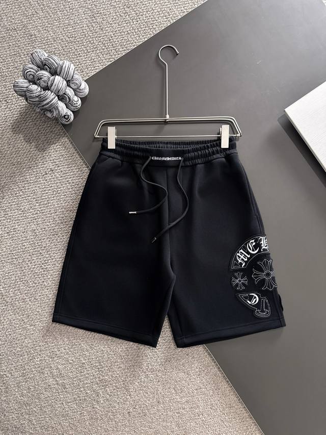 Chromehearts* 市场独家品质 爆款 2025夏款裤子上新 原高版本 克罗心 面料采用350克高密双面华面定制面料 不变形 不缩水 立体垂感爆表 工艺