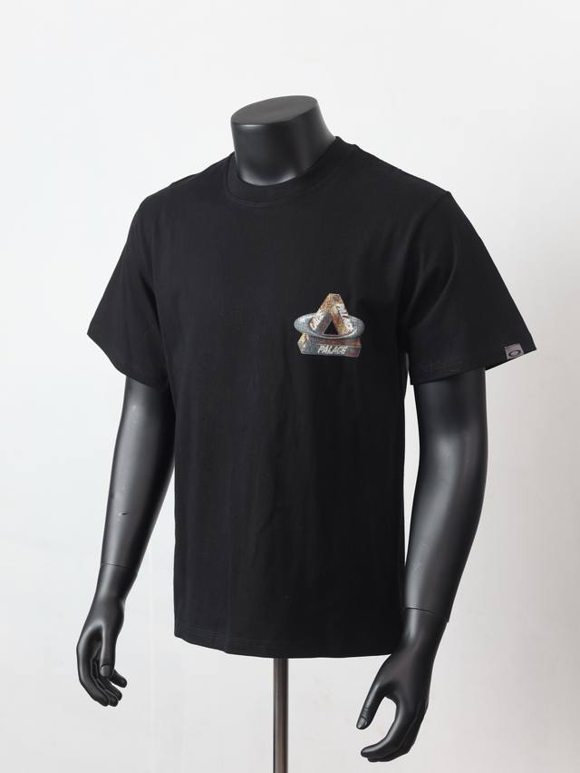 款号[O2] 特价清货不退不换 黑色Sml 白色Smlxl Palace Oakley 欧克利 联名 经典三角圈圈 立体大Logo印花 短袖T恤 无论你是户外运