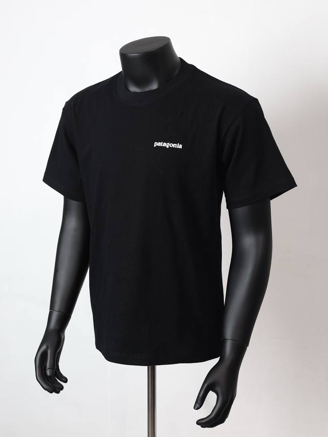 款号[B1] Patagonia巴塔哥尼亚经典款系列Organic T-Shirt 男女同款Logo印花短袖Tee -260G有机环保棉，胸口后幅大面积山峰采用