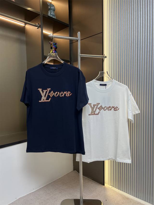 1908# 250珠片电脑字母绣花定制颜色面料尺码S M L Xl