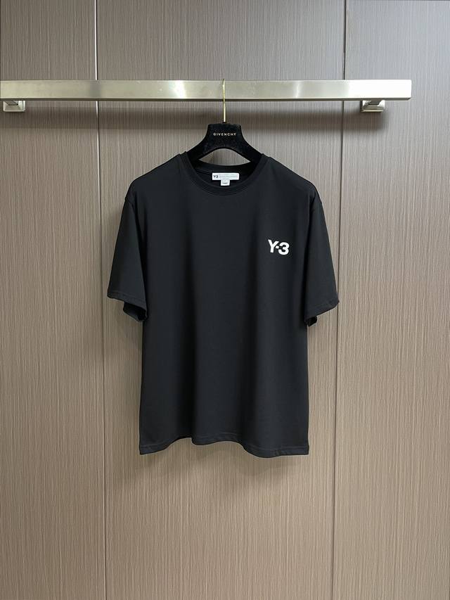 Yamamoto山本耀司 Y3 重磅推荐 春夏圆领短袖T恤 纯棉面料亲肤透气手感舒适，超级百搭轻松演绎街头潮人 男女同款！尺码：M-3Xl