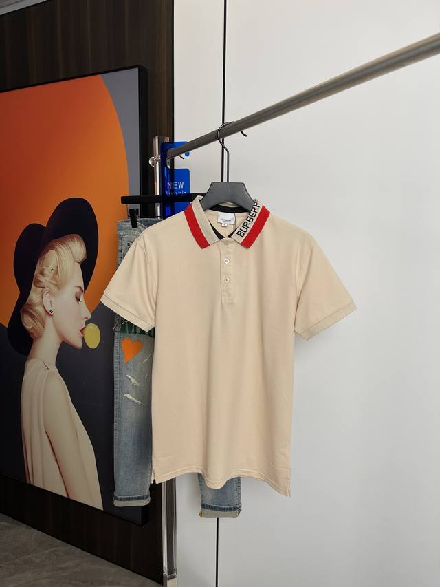 Bbr巴宝莉 新款男士Polo短袖，整体的设计时尚感 百搭经典Polo衫 品牌Logo设计，面料采用客供定织 丝光珠地棉，甄选上等长绒棉花原料！亲肤挺滑手感，上