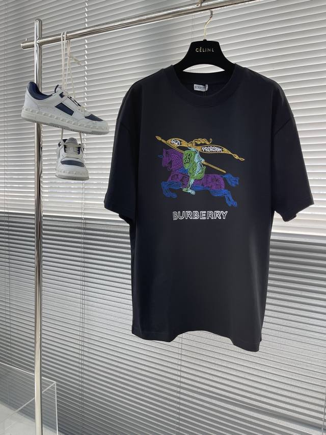 Bbr 彩色素描刺绣战马T恤 宽松版型 采用280克纯棉面料 成衣普洗 上身舒适 Oversize版 日本田岛绣花机中空绣 这款刺绣立体感超强密度达到了20多万