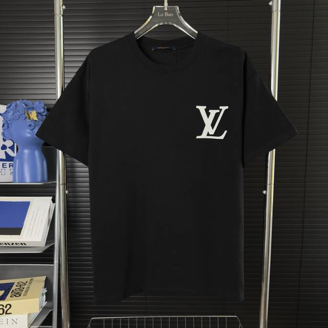 593 当天到货 现货现配 Louis Vuitton 路易威登 字母棋盘格印花短袖T恤 独家首发高定 面料采用310克重磅纯棉，定制32支双股螺纹，成衣两遍水