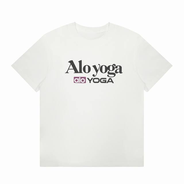 Alo风格韩版字母印花正肩圆领短袖T恤女夏季新款休闲百搭上衣Ins 款号： Al540 码数：S M L 颜色：黑色 米白 P价：70