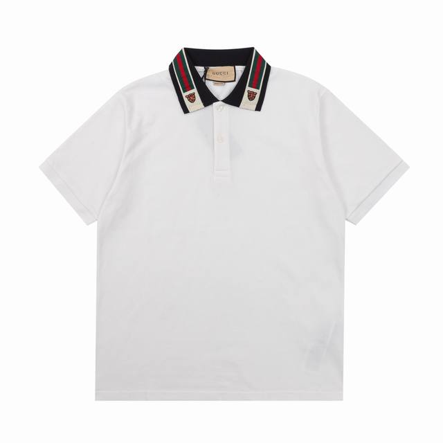 Cucci 古驰 虎头刺绣Logo短袖Polo衫 Size：Xs-L