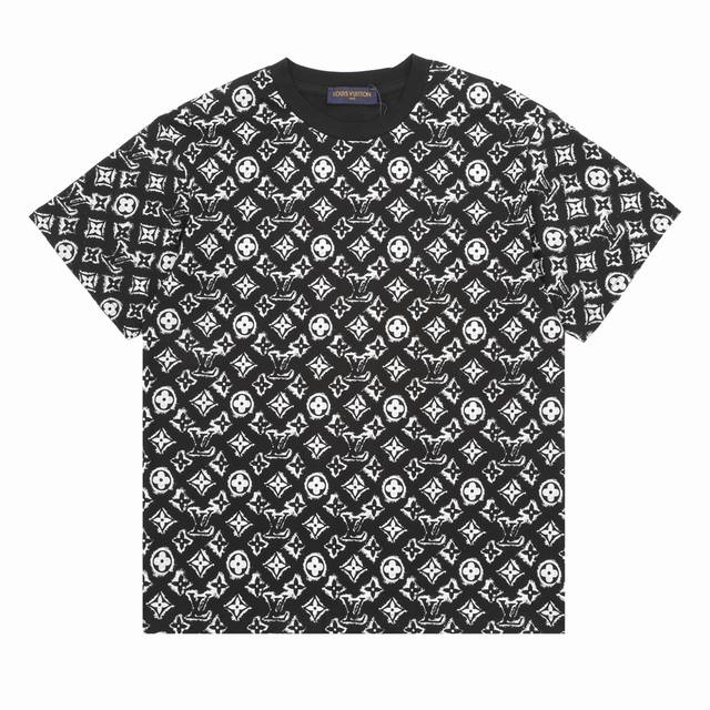 Louis Vuitton 路易威登 复古老花圆领短袖 Size：S-L