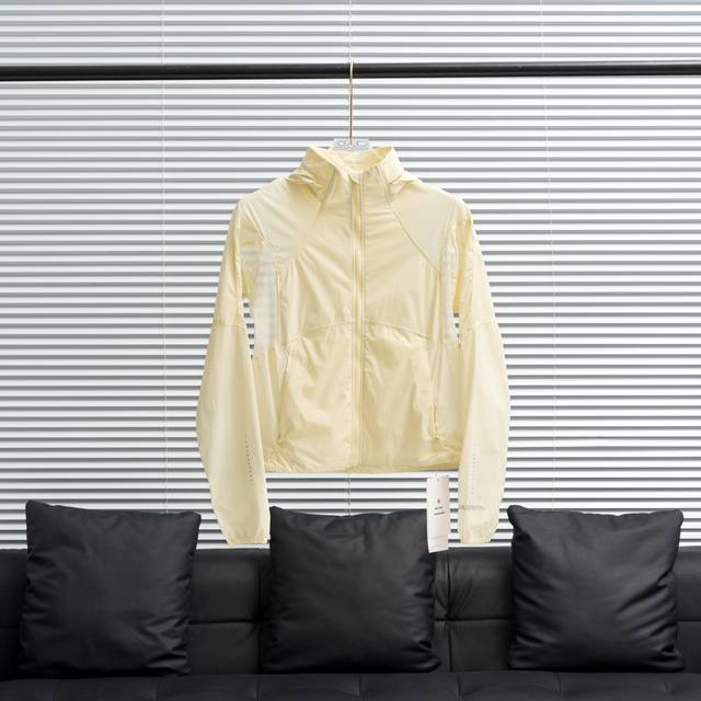 工厂P直供 Lululemon丨露露乐檬 Ventilated系列网纱拼接防晒服 尺码：2 4 6 8 配色：黑色 白色 米黄 咖色
