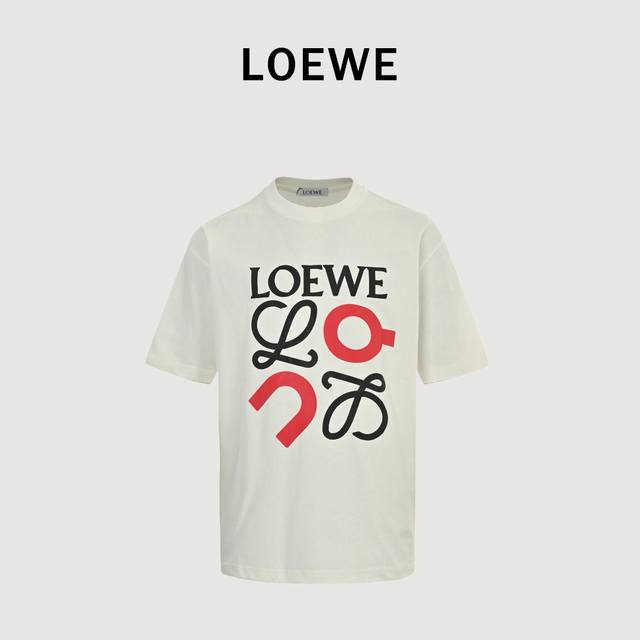 Loewe X On 罗意威 25Ss 昂跑联名印花短袖T恤 面料经过2次高温缩水固色 不变形不缩水不起球 26支 G紧密双纱面料 配320G双纱拉架十字紧密高