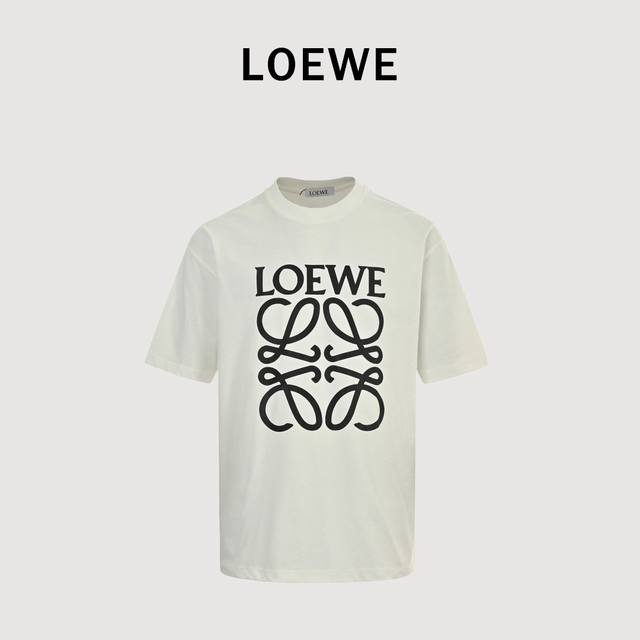 Loewe 罗意威 25Ss 四叶草印花短袖T恤 面料经过2次高温缩水固色 不变形不缩水不起球 26支 G紧密双纱面料 配320G双纱拉架十字紧密高克重螺纹 螺