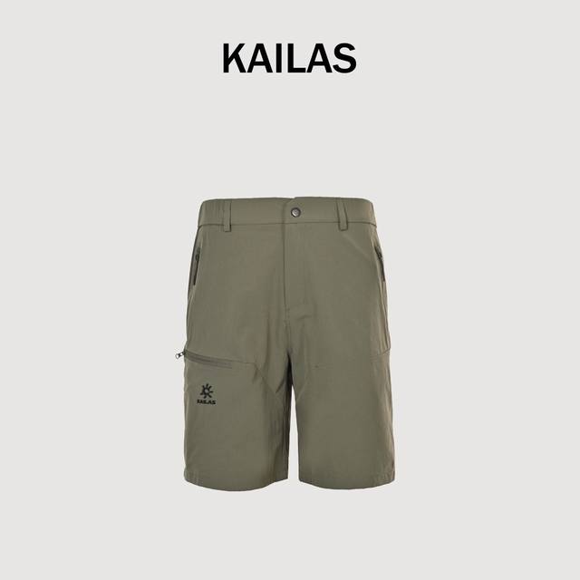 Kailas凯乐石T9-X速干短裤Cordura轻量耐磨快干户外登山徒步裤男 男款T9-X速干短裤 常规版型 设计说明 Cordura轻量耐磨快干面料 快速抽离